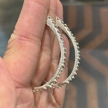 Load image into Gallery viewer, Bumpy Long Hoops