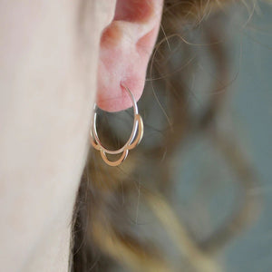 Little Scalloped Hoop Earrings