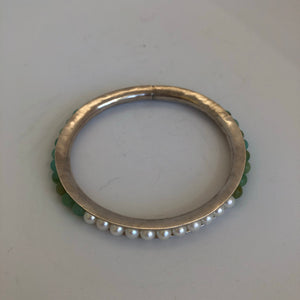Sterling Silver Beaded Channel Bracelet