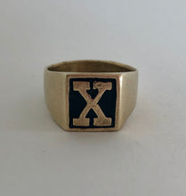 Load image into Gallery viewer, Traditional “X” Signet Ring