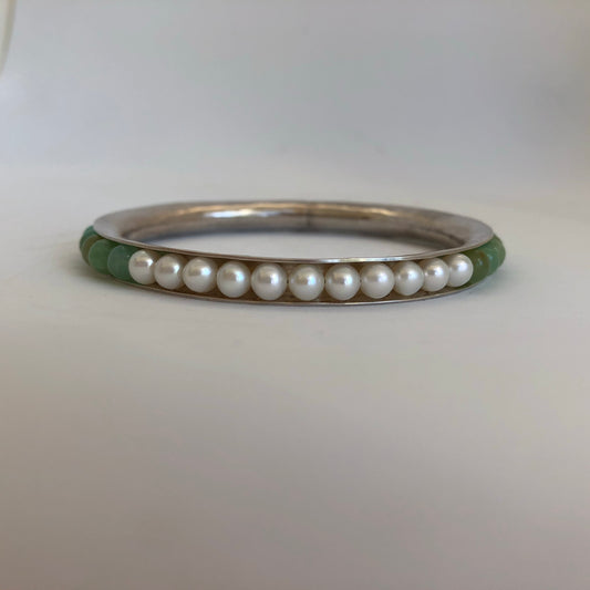 Sterling Silver Beaded Channel Bracelet